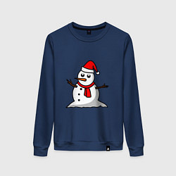 Женский свитшот Двухсторонний снеговик