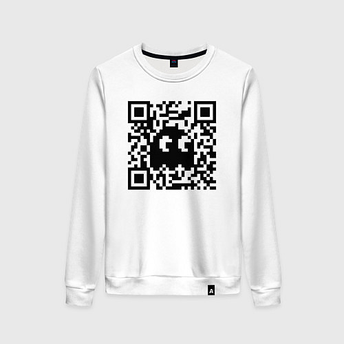 Женский свитшот QR-Ghost / Белый – фото 1