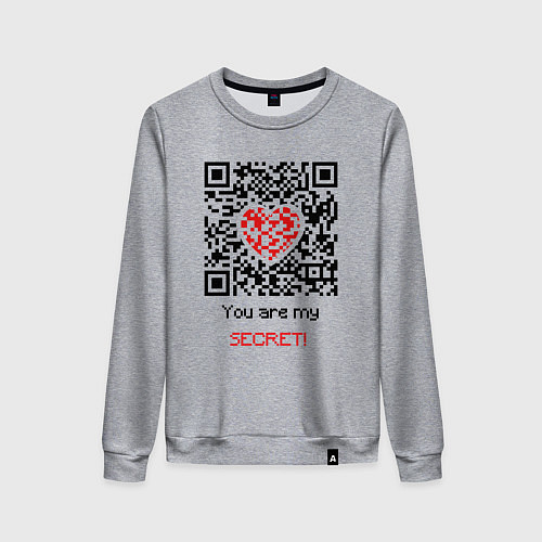 Женский свитшот QR-Love / Меланж – фото 1