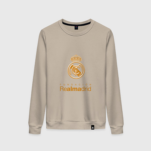 Женский свитшот Real Madrid Logo / Миндальный – фото 1