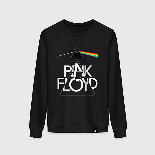 Женский свитшот PINK FLOYD LOGO ПИНК ФЛОЙД / Черный – фото 1