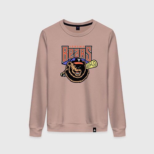 Женский свитшот Yakima Bears - baseball team / Пыльно-розовый – фото 1