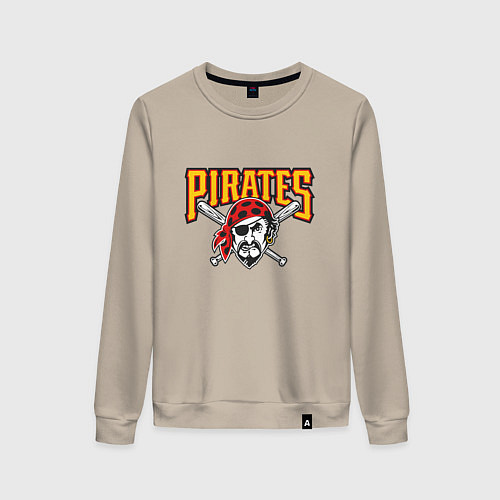 Женский свитшот Pittsburgh Pirates - baseball team / Миндальный – фото 1