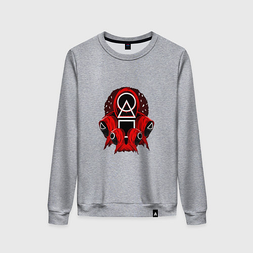 Женский свитшот Red Squid Game / Меланж – фото 1