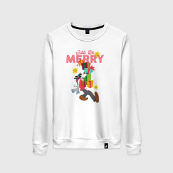 Женский свитшот Just be MERRY