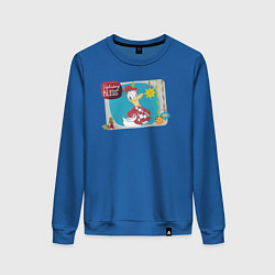 Свитшот хлопковый женский Donald Duck Holiday, цвет: синий