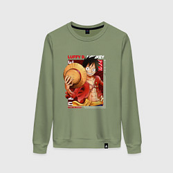 Женский свитшот Ван-Пис One Piece, Луффи Мугивара