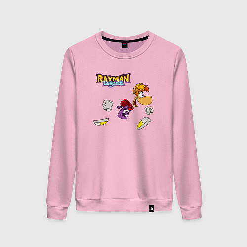 Женский свитшот Rayman Legends, Рэйман / Светло-розовый – фото 1