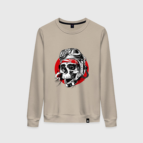 Женский свитшот Pilot kamikadze / Миндальный – фото 1