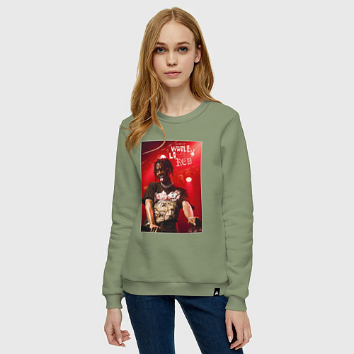 Женский свитшот PLAYBOI CARTI WLR / Авокадо – фото 3