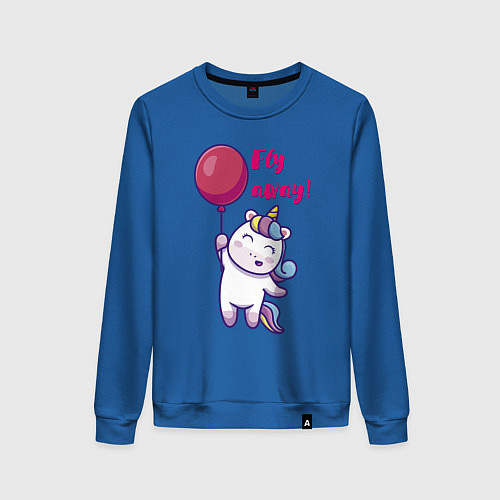 Женский свитшот Fly away! / Синий – фото 1