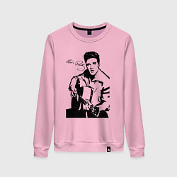 Свитшот хлопковый женский Elvis, цвет: светло-розовый