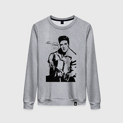 Свитшот хлопковый женский Elvis, цвет: меланж