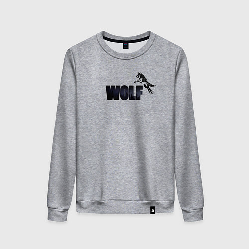 Женский свитшот Wolf brand / Меланж – фото 1