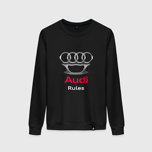 Женский свитшот Audi rules / Черный – фото 1