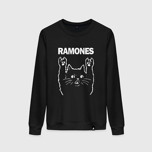 Женский свитшот RAMONES, РАМОНЕС / Черный – фото 1