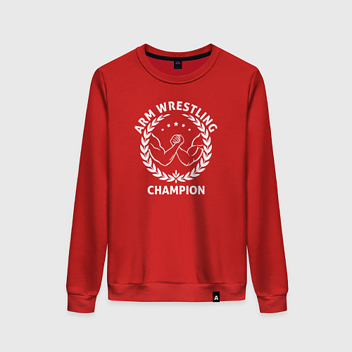 Женский свитшот Чемпион армрестлинга / Красный – фото 1