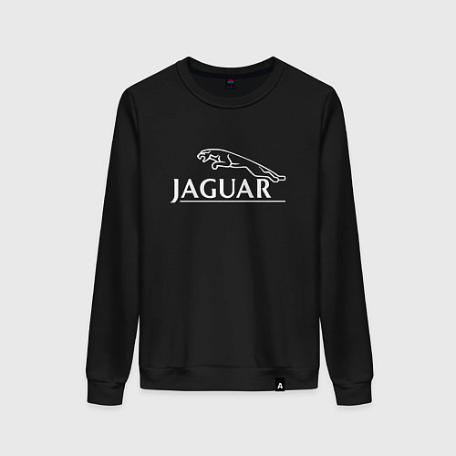 Женский свитшот Jaguar, Ягуар Логотип / Черный – фото 1