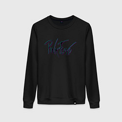 Свитшот хлопковый женский PINK FLOYD GLITCH ПИНК ФЛОЙД ГЛИТЧ, цвет: черный