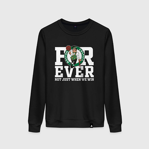 Женский свитшот FOREVER NOT JUST WHEN WE WIN, BOSTON CELTICS, БОСТ / Черный – фото 1