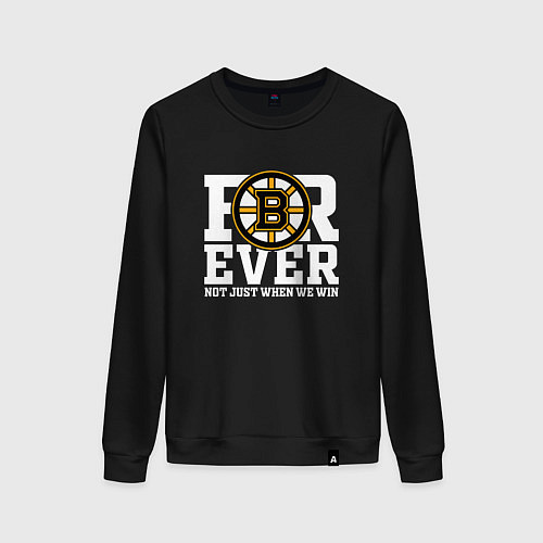 Женский свитшот FOREVER NOT JUST WHEN WE WIN, Boston Bruins, Босто / Черный – фото 1