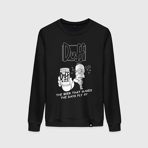 Женский свитшот DUFF, SIMPSONS, Симпсоны / Черный – фото 1