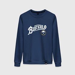 Свитшот хлопковый женский Баффало Сейберз , Buffalo Sabres, цвет: тёмно-синий