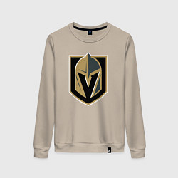 Свитшот хлопковый женский Vegas Golden Knights , Вегас Голден Найтс, цвет: миндальный