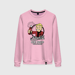 Свитшот хлопковый женский Fallout Nuka Cola Vault Boy Approved, цвет: светло-розовый