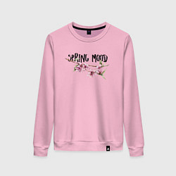 Свитшот хлопковый женский Sakura Spring Mood, цвет: светло-розовый