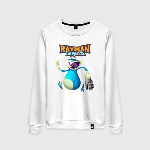 Женский свитшот Globox с фонарем Rayman / Белый – фото 1