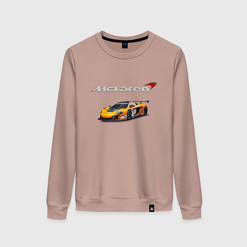 Женский свитшот McLaren Motorsport Racing Team / Пыльно-розовый – фото 1