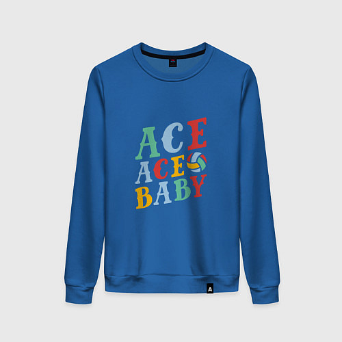 Женский свитшот Ace Ace Baby / Синий – фото 1