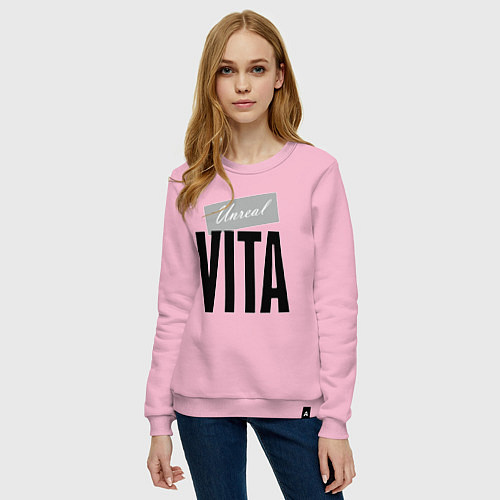 Женский свитшот Unreal Vita / Светло-розовый – фото 3