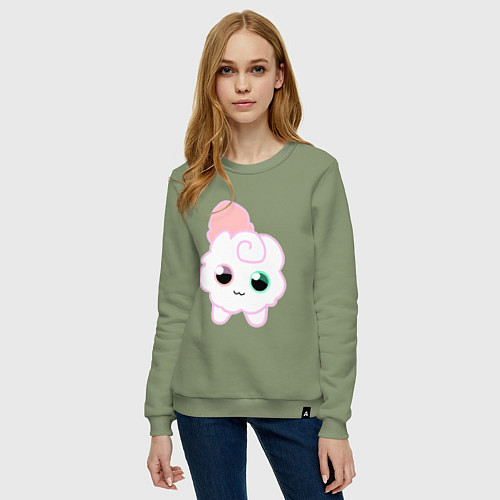 Женский свитшот Toca Kitchen котик / Авокадо – фото 3