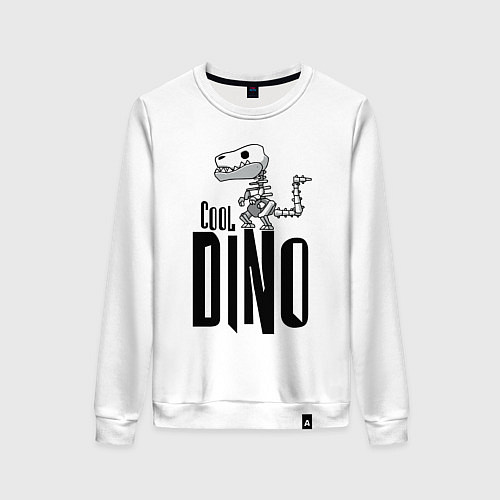 Женский свитшот Cool Dino! / Белый – фото 1