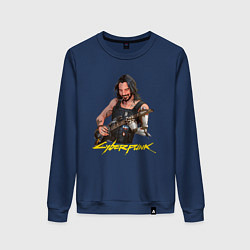 Женский свитшот Джонни Cyberpunk2077 Johnny с гитарой