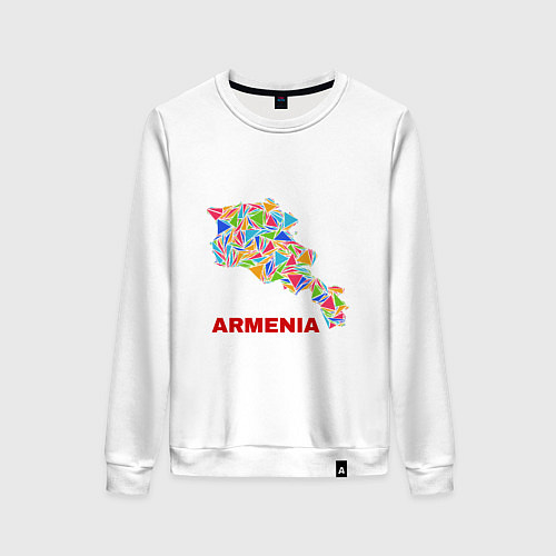 Женский свитшот Armenian Color / Белый – фото 1