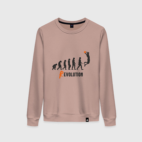 Женский свитшот Баскетбольная революция / Пыльно-розовый – фото 1