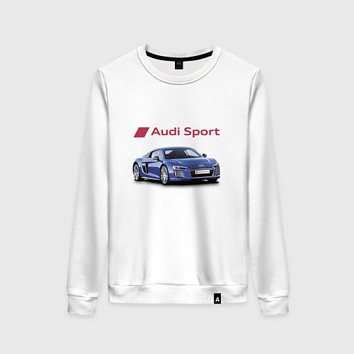 Женский свитшот Audi sport Racing / Белый – фото 1