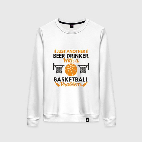 Женский свитшот Basketball & Beer / Белый – фото 1