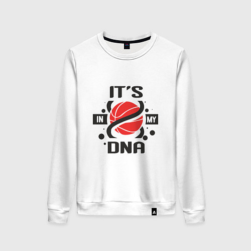 Женский свитшот ДНК - Баскетбол / Белый – фото 1