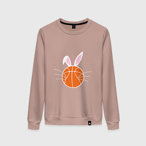 Женский свитшот Basketball Bunny / Пыльно-розовый – фото 1