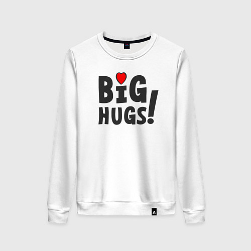 Женский свитшот Big hugs! / Белый – фото 1