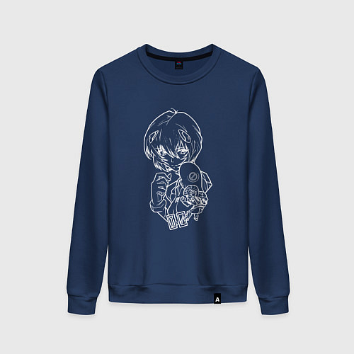Женский свитшот Милая Рэй евангилион / Тёмно-синий – фото 1