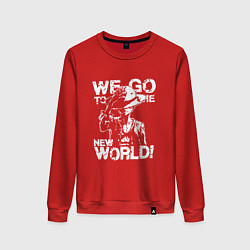 Женский свитшот WE GO TO THE NEW WORLD ВАНПИС