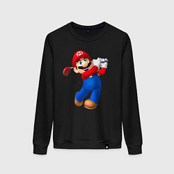 Женский свитшот Марио - крутейший гольфист Super Mario