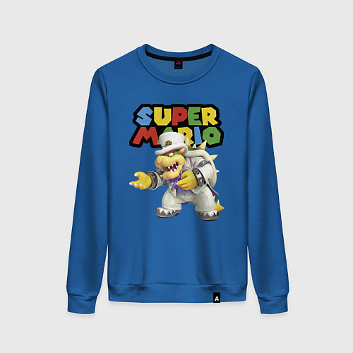 Женский свитшот Super mario Bowser / Синий – фото 1