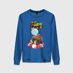Свитшот хлопковый женский Goomba Super Mario 3D Land, цвет: синий