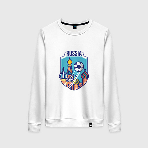 Женский свитшот Football - Russia / Белый – фото 1